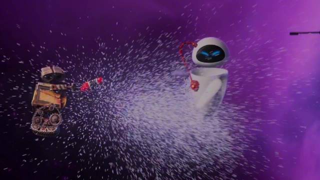 瓦力与伊娃灭火器共舞演绎宇宙级浪漫