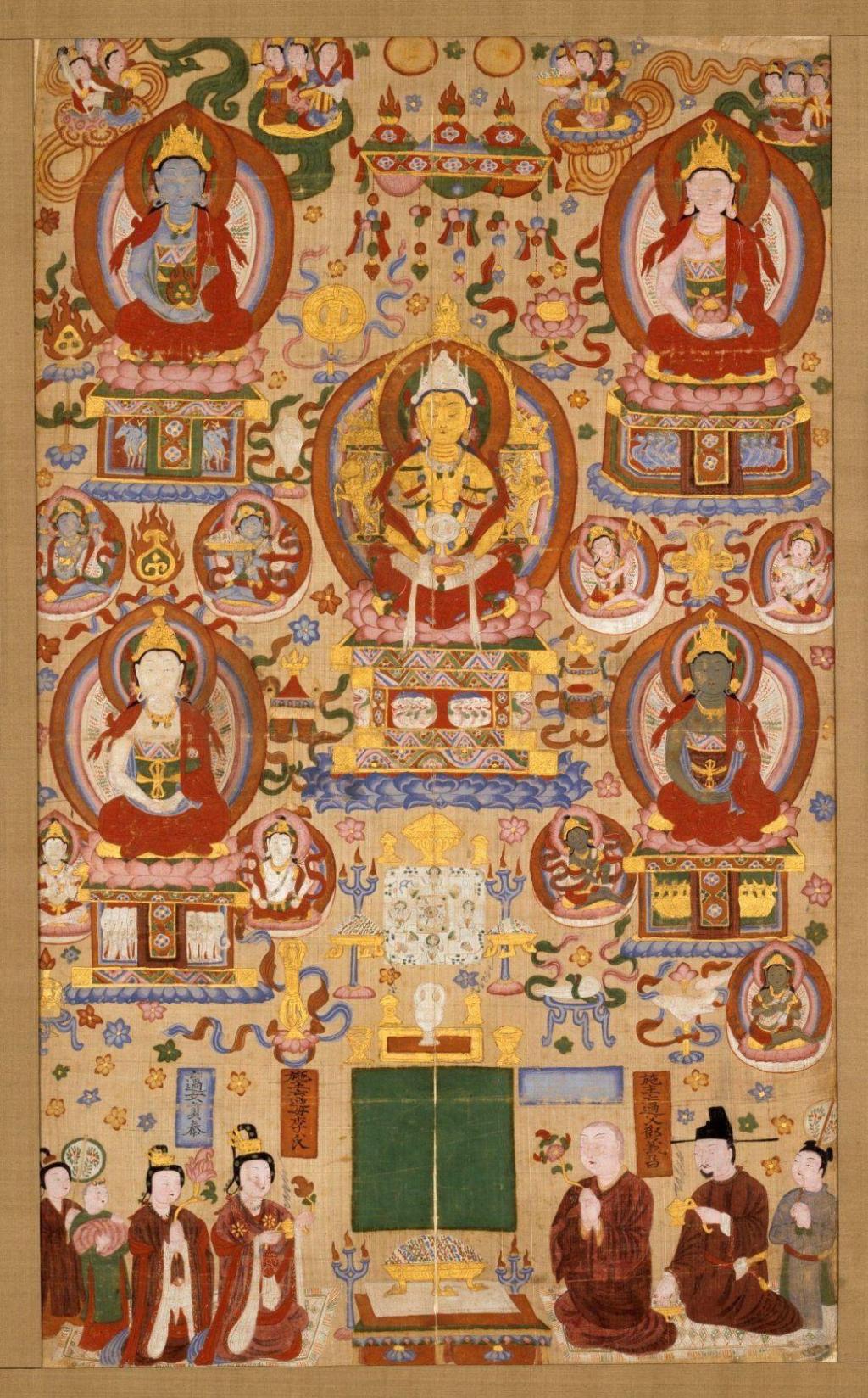 《五方五佛的曼陀羅》 吉美博物館藏