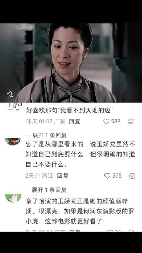 章子怡最有魅力的角色—玉娇龙 卧虎藏龙｜杨紫琼