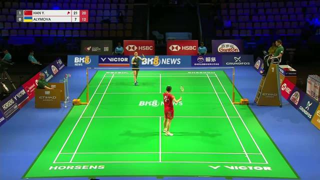 2026尤伯杯韩悦2比0胜阿里莫娃，中国队2比0领先乌克兰
