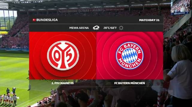 Mainz vs. FC Bayern全场英文集锦 拜仁让三追四 收放自如