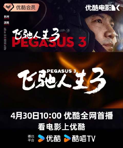 电影飞驰人生3定档4月30日优酷首播，沈腾带队征战拉力赛