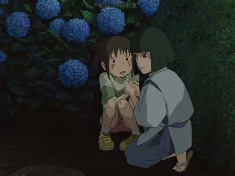 《千与千寻》里的白龙真是童年的白月光 好温柔呀