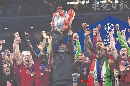 2018/2019赛季欧冠决赛利物浦2:0击败托特纳姆热刺,时隔14年再登欧洲之巅