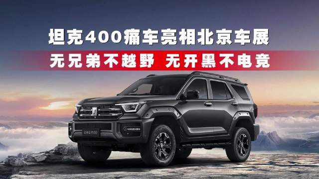 坦克400痛车亮相北京车展，无兄弟不越野，无开黑不电竞