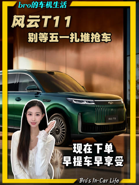 不等五一了!风云T11置换政策加码，旧车换豪华大六座，这波羊毛必须薅!
