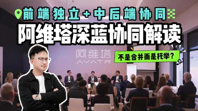后背交给队友，拳头留给对手，阿维塔深蓝协同背后有何真相？