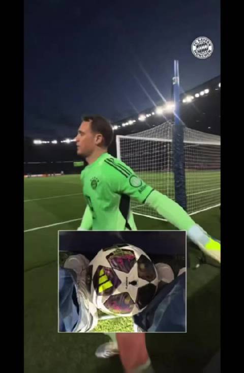 欧冠半决赛巴黎球童拒给诺伊尔球，拜仁门将藏球摄像师处