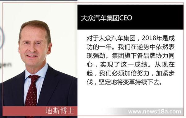 2018年大众集团财报发布 各品牌收益表现稳健