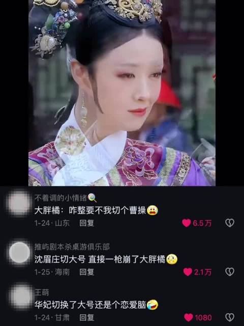 大胖橘怎么没有大号可以切？ ｜甄嬛传｜孙俪｜蒋欣｜谭孙韵｜毛晓彤