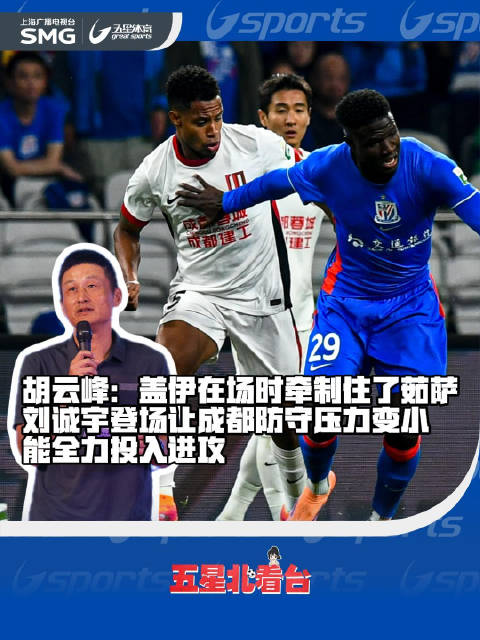 胡云峰点评申花战蓉城，盖伊牵制茹萨刘诚宇防守不足
