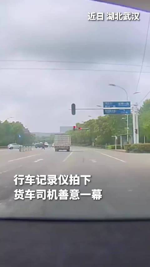 善良的大货车司机，走到哪都有福气！