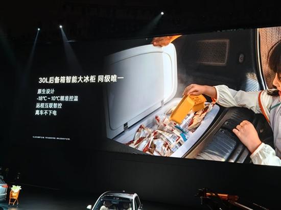2026款乐道L90同级独有30L后备箱冰柜