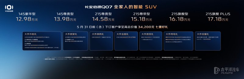 2025上海车展:长安启源Q07上市 售12.98万元起_新闻