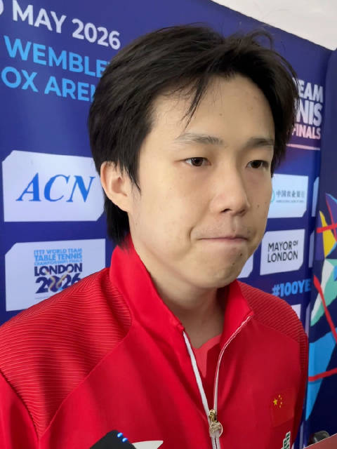 中国男乒3-0胜英格兰，王楚钦3-1力克沃克
