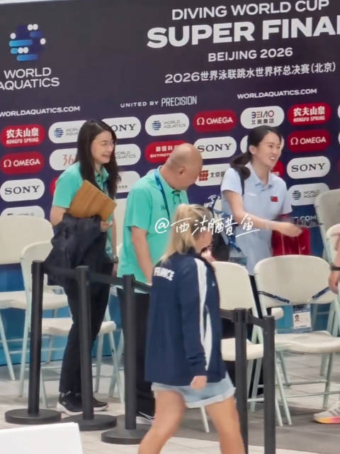 郭晶晶陈若琳，两大跳水之神美美同框