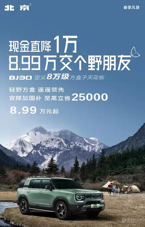 售8.99万起 最高补贴3万元