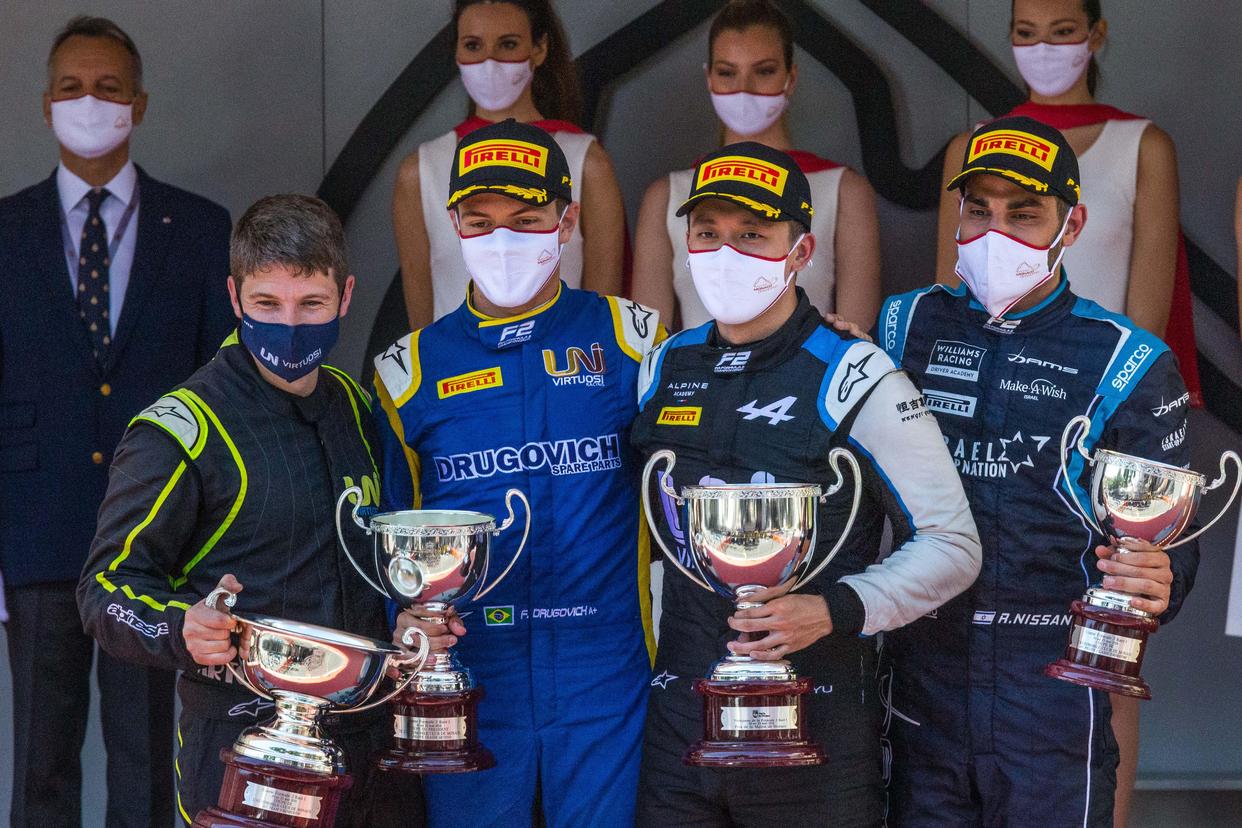 赛车——F2摩纳哥站第一回合正赛:周冠宇夺冠