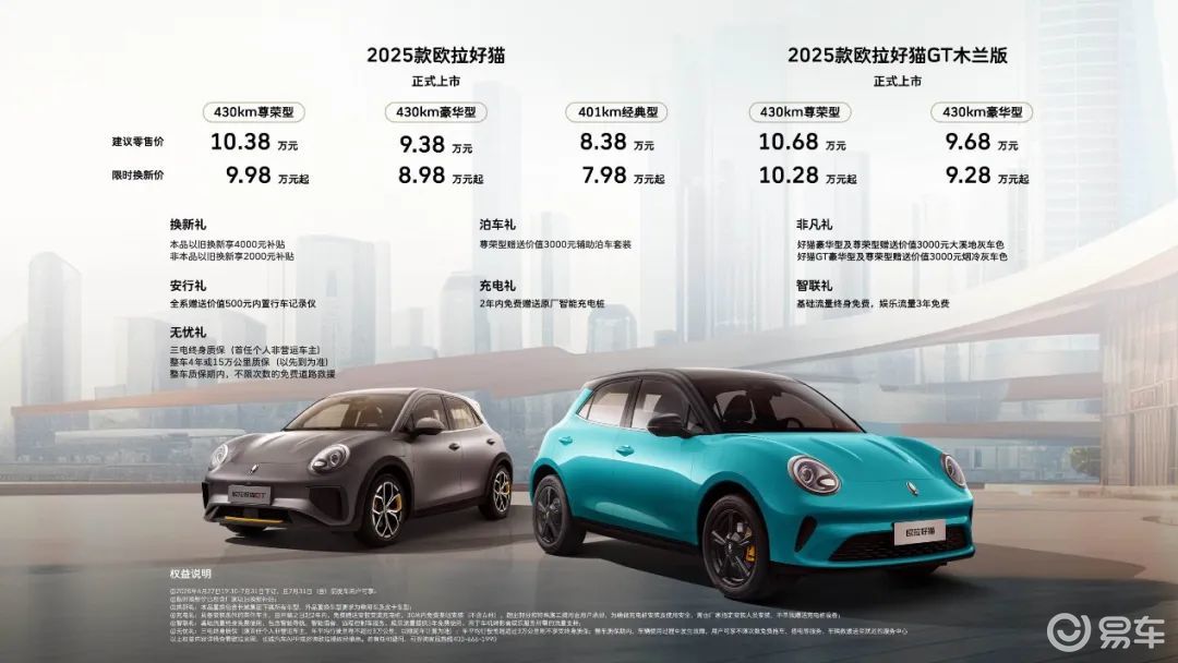2025款欧拉好猫焕新上市8大场景模式定义潮酷出行新标杆