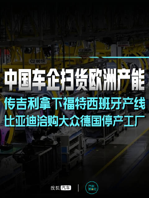 中国车企扫货欧洲工厂