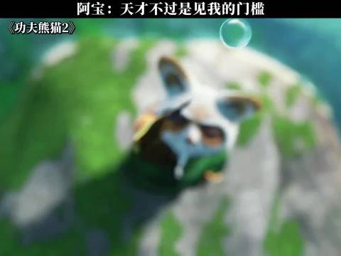 阿宝，天才不过是见我的门槛 功夫熊猫｜动漫｜动画｜成长｜搞笑