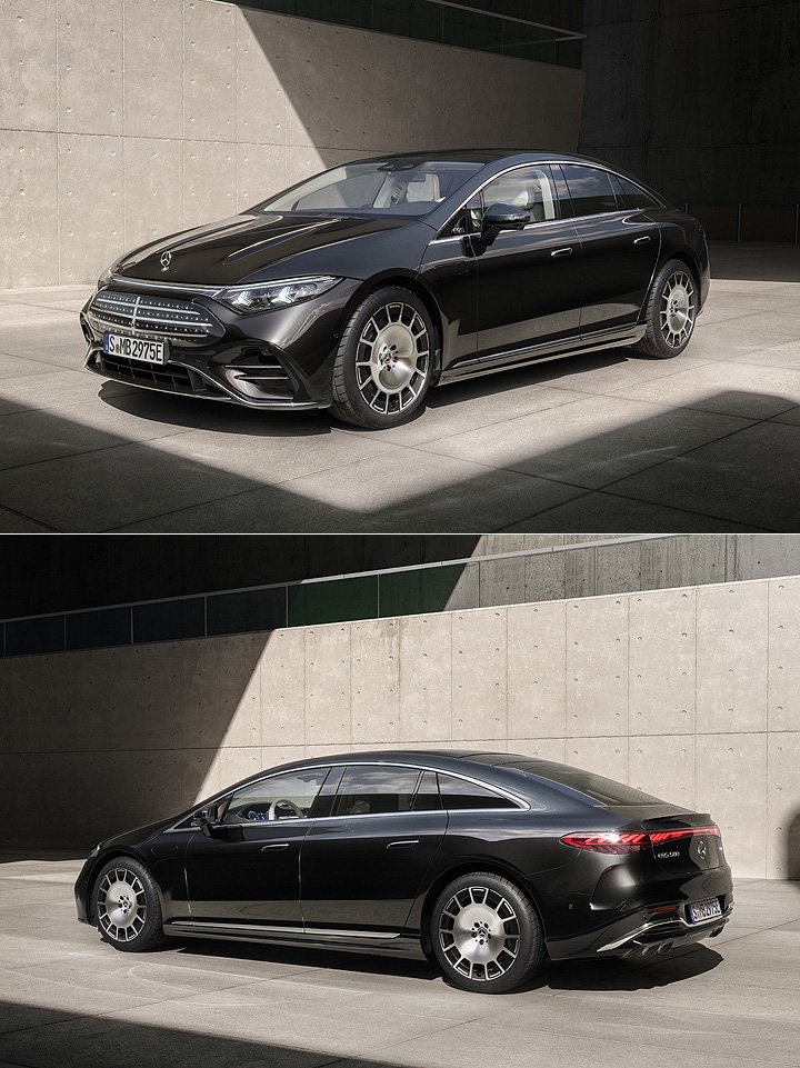 新800V電氣架構、首搭線傳轉向,Mercedes-Benz小改款EQS圖集