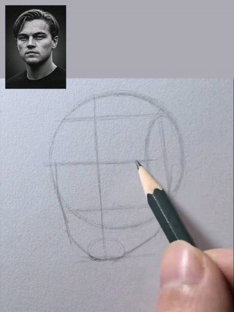 铅笔创作莱昂纳多头像，画得怎么样？