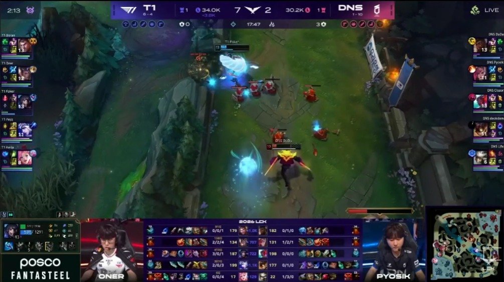 奎桑提残血反杀Faker，DuDu操作封神LCK赛场