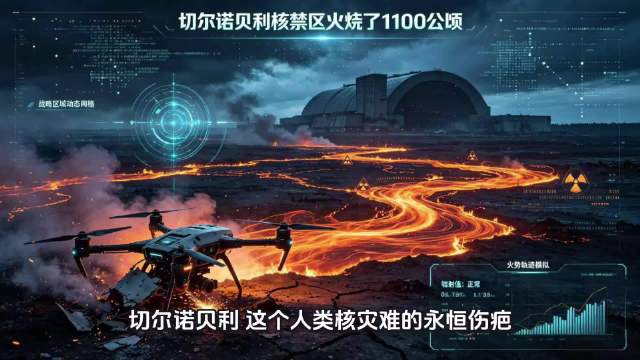 无人机坠毁致切尔诺贝利核禁区大火，过火面积超1100公顷