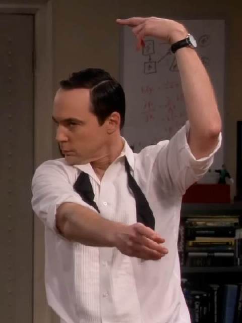 谢尔顿：艾米，让哥给你跳支舞可好