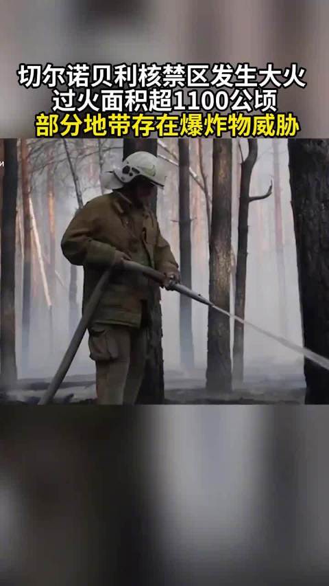 切尔诺贝利核禁区大火 过火面积超1100公顷 部分地带存在爆炸物威胁