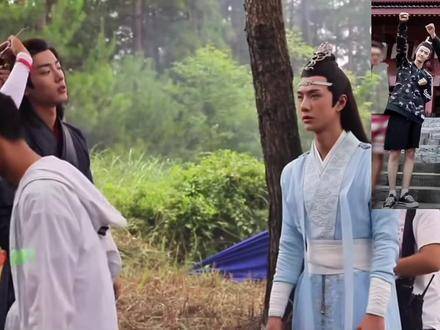 片场惊魂记：被狗崽崽吓到腿软的耶啵，妥妥的多动症本症