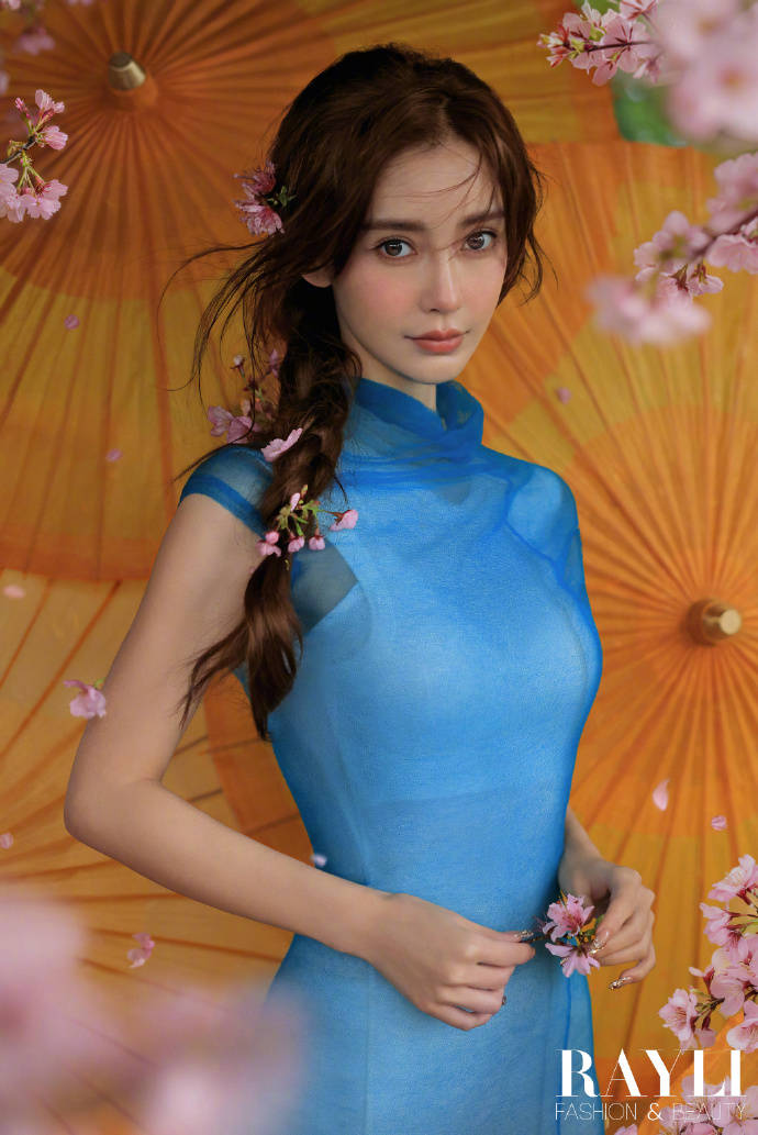 陈漫为Angelababy拍《点黛落樱》