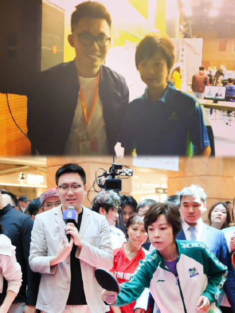 张怡宁亮相上海乒乓球嘉年华再现大魔王风采