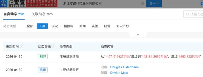 零跑汽车增资至14.2亿元