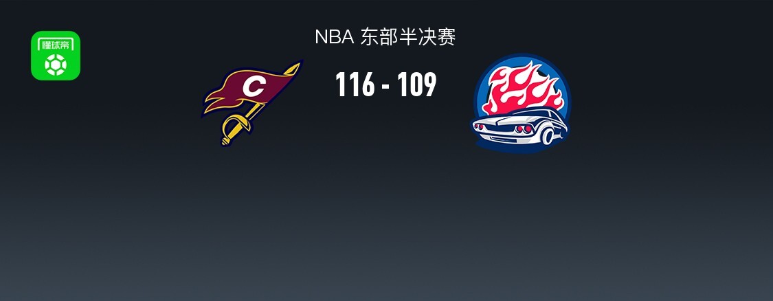 骑士116-109活塞1-2追回一场,哈登关键时刻连得7分,米切尔3510