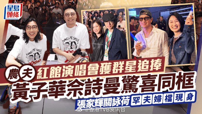 除了佘诗曼和黄子华，还有哪些明星现身了农夫的演唱会？