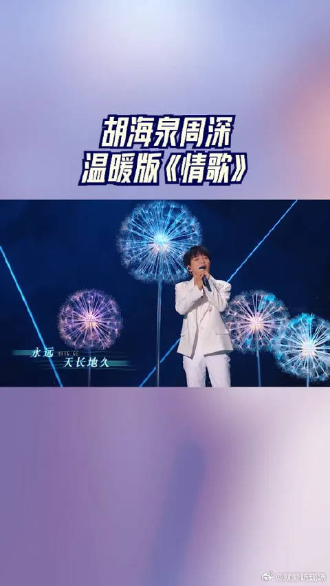 胡海泉周深温暖版《情歌》，周深高音层次感好强