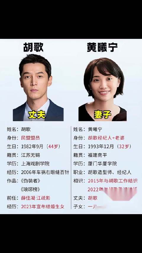 胡歌与相恋7年执行经纪人结婚