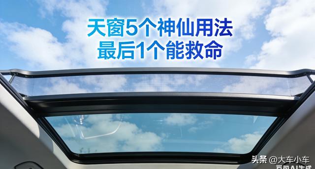 别再让天窗吃灰!老司机私藏5个神仙用法，最后1个能救命!_大车小车