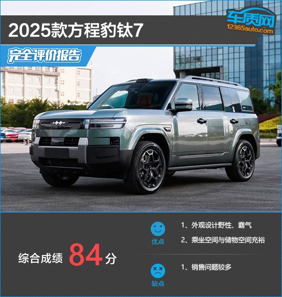 2025款方程豹钛7完全评价报告