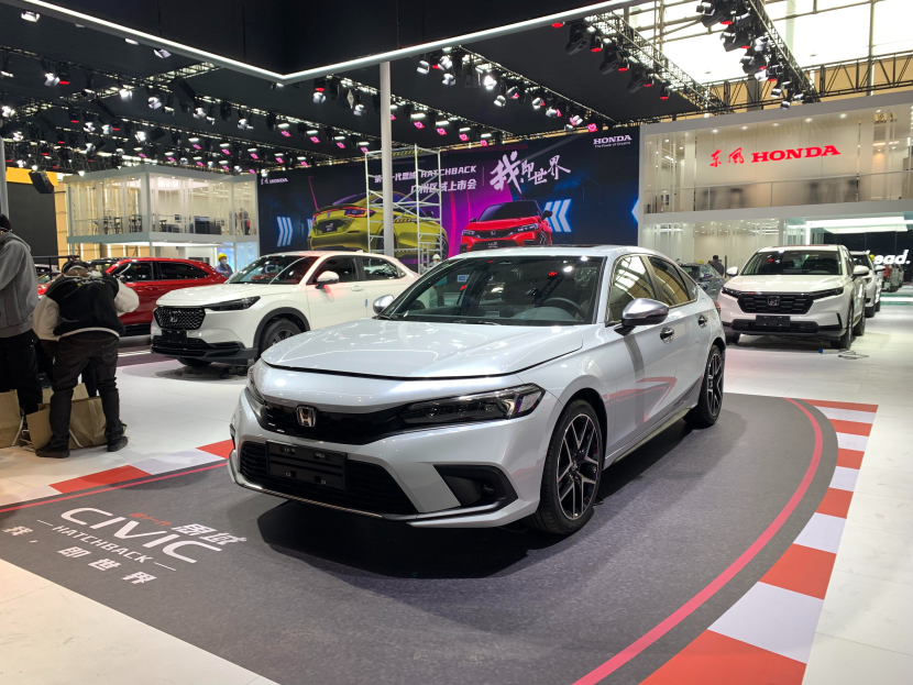 2022广州车展抢先看整车造型更加稳重,探馆实拍思域两厢版