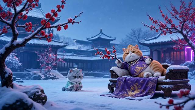 胖猫版《甄嬛传》魔性改编，华妃喵遭惊鸿舞反杀