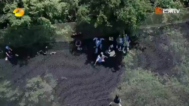 李斯丹妮玩蹦床，以为被韩东君举高高，赵今麦回头一看狂吃狗粮！