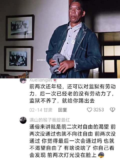 瑞德的三次对话假释官，为啥前两次不通过？ 肖申克的救赎