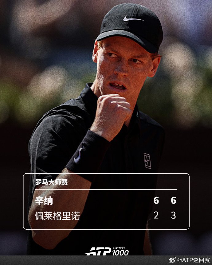辛纳罗马大师赛31连胜追平德约纪录