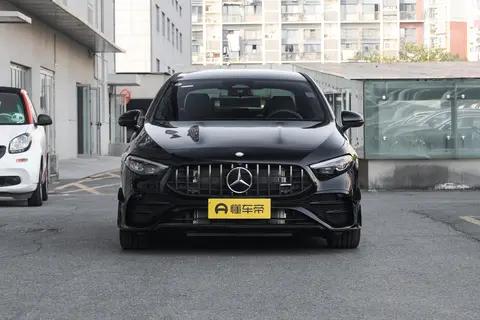 垂瀑式格栅双边双出!奔驰A35L AMG外观实拍
