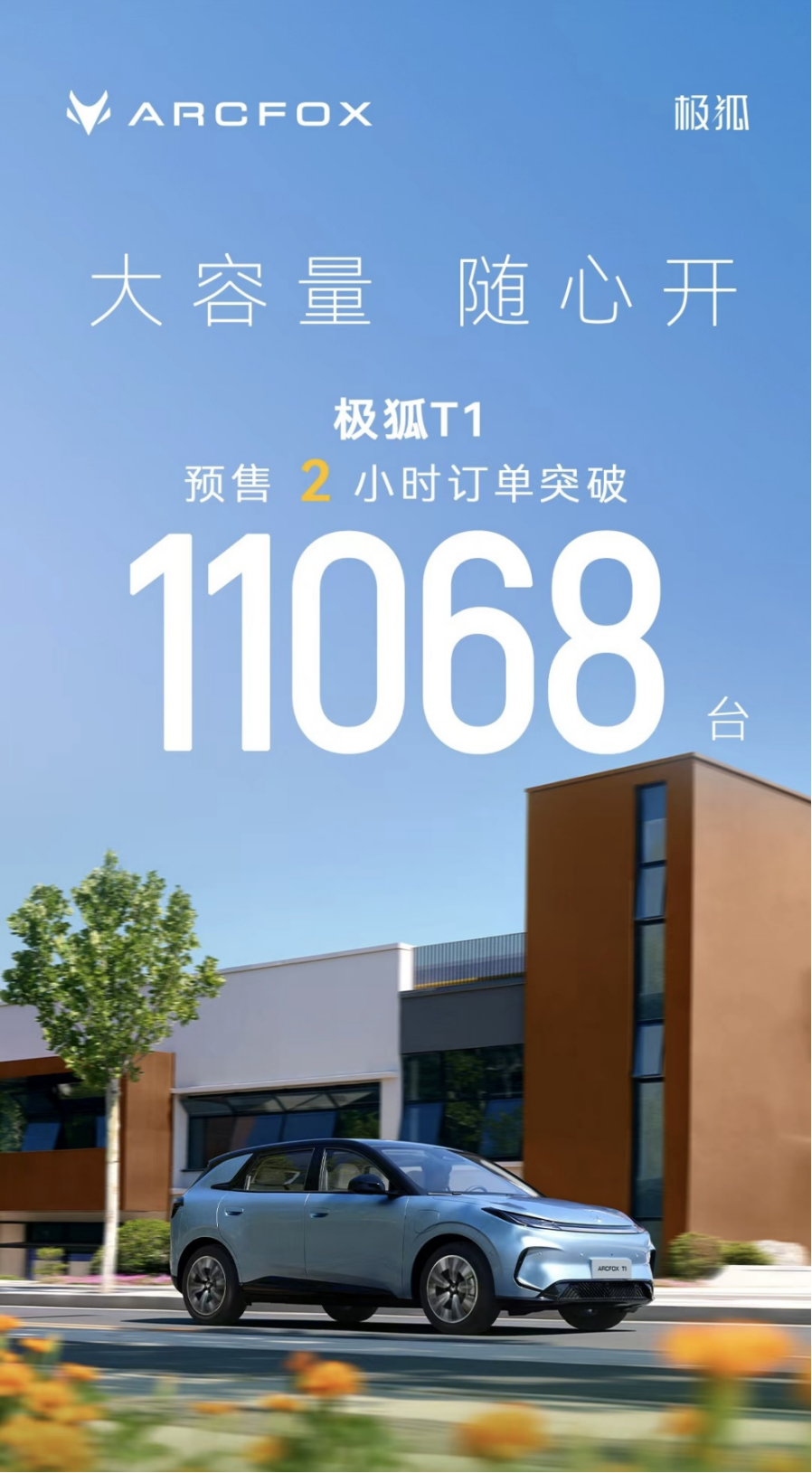 极狐T1预售权益价值4500元,6.88万起配仿皮座椅