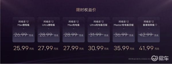 阿维塔12 2025款纯电版车型755km的续航里程