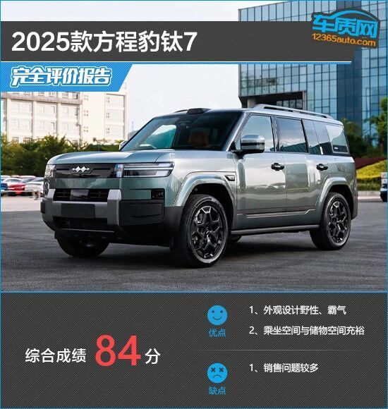 2025款方程豹钛7完全评价报告
